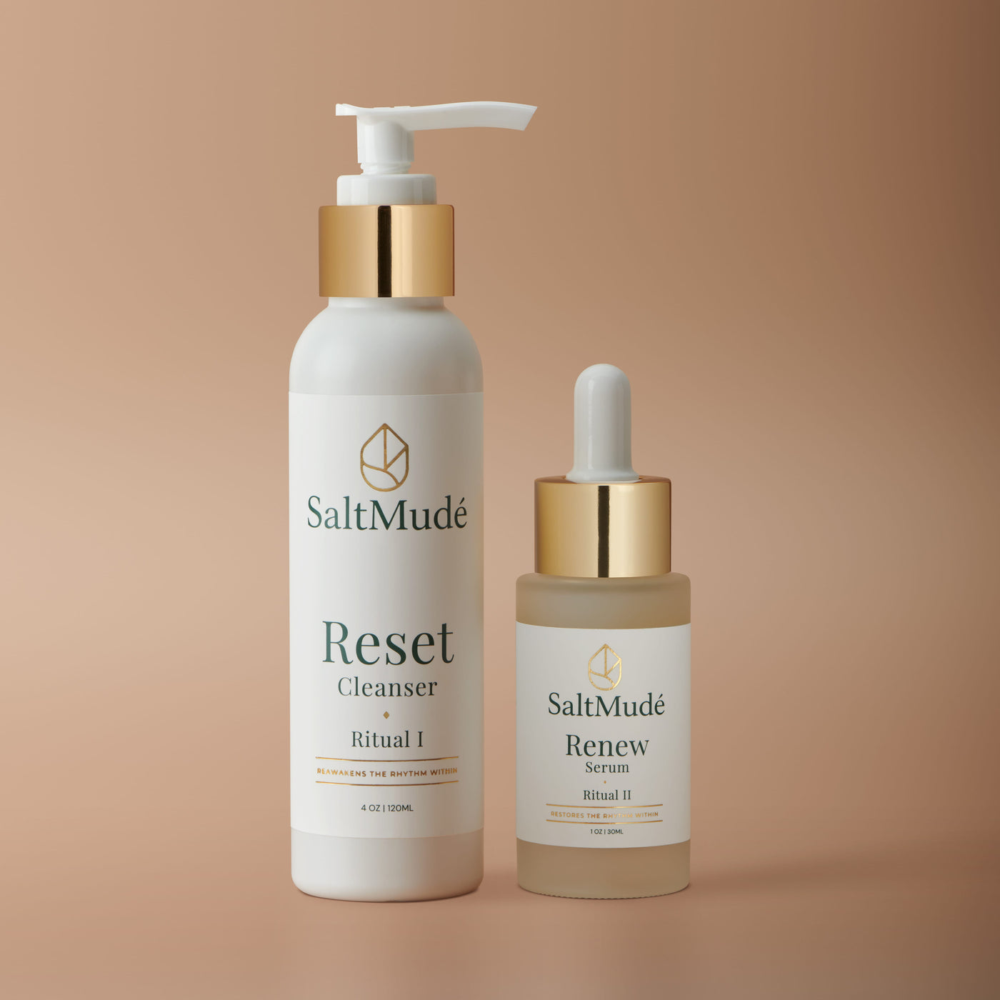 SaltMudé Reset Cleanser and Renew Serum Ritual Kit